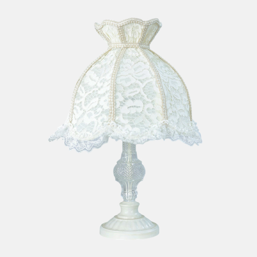 Arianna Table Lamp, 1 Light, Aluminum, Whitey - اباجورة أريانا، 1 لمبة، ألومنيوم، وايتي